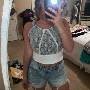 White crochet top! 🥰